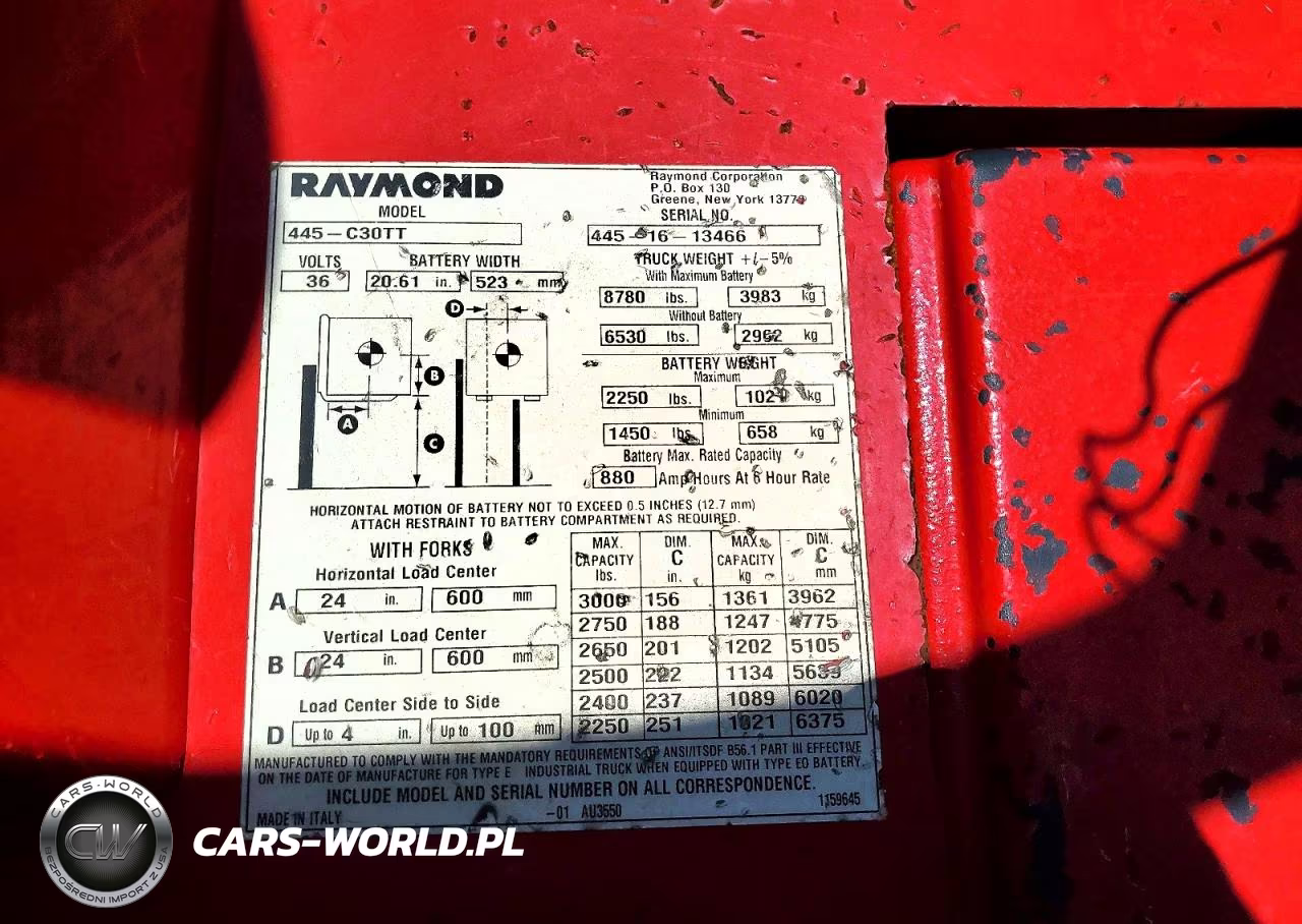 2016 Raymond 445-C30Tt Forklift VIN:00000004451613466 - 10
