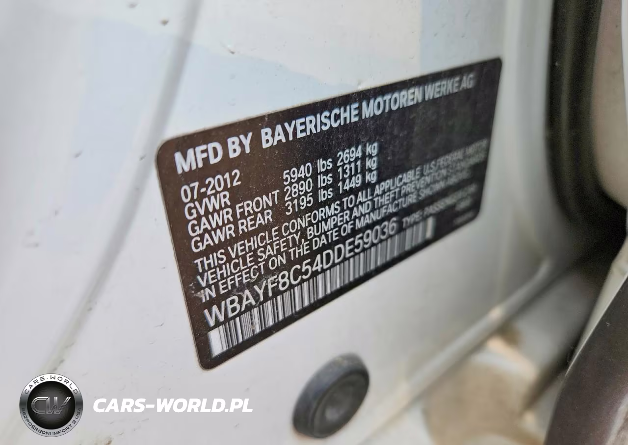 2013 BMW 750 Lxi VIN:WBAYF8C54DDE59036 - 12