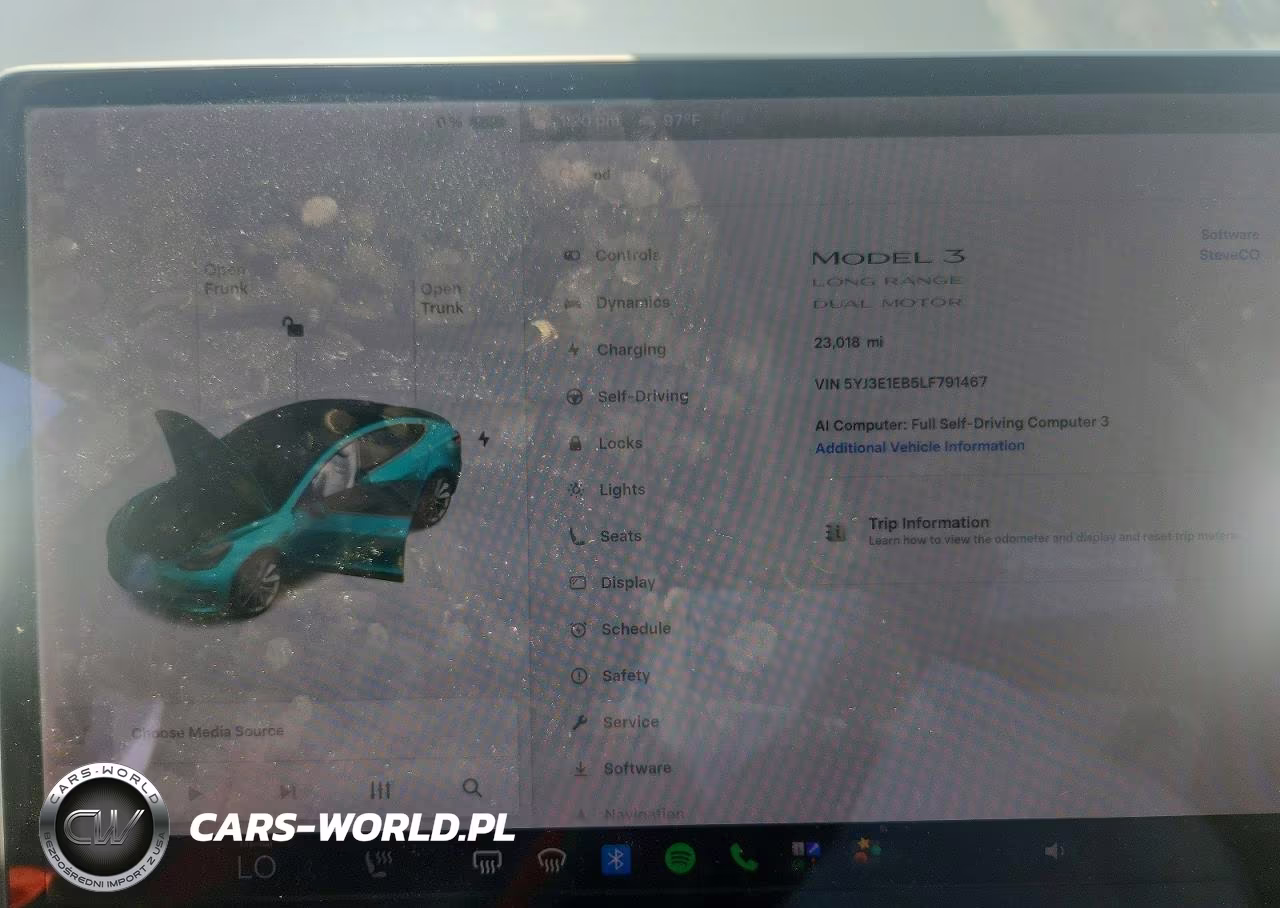 2020 Tesla Model 3 VIN:5YJ3E1EB5LF791467 - 9