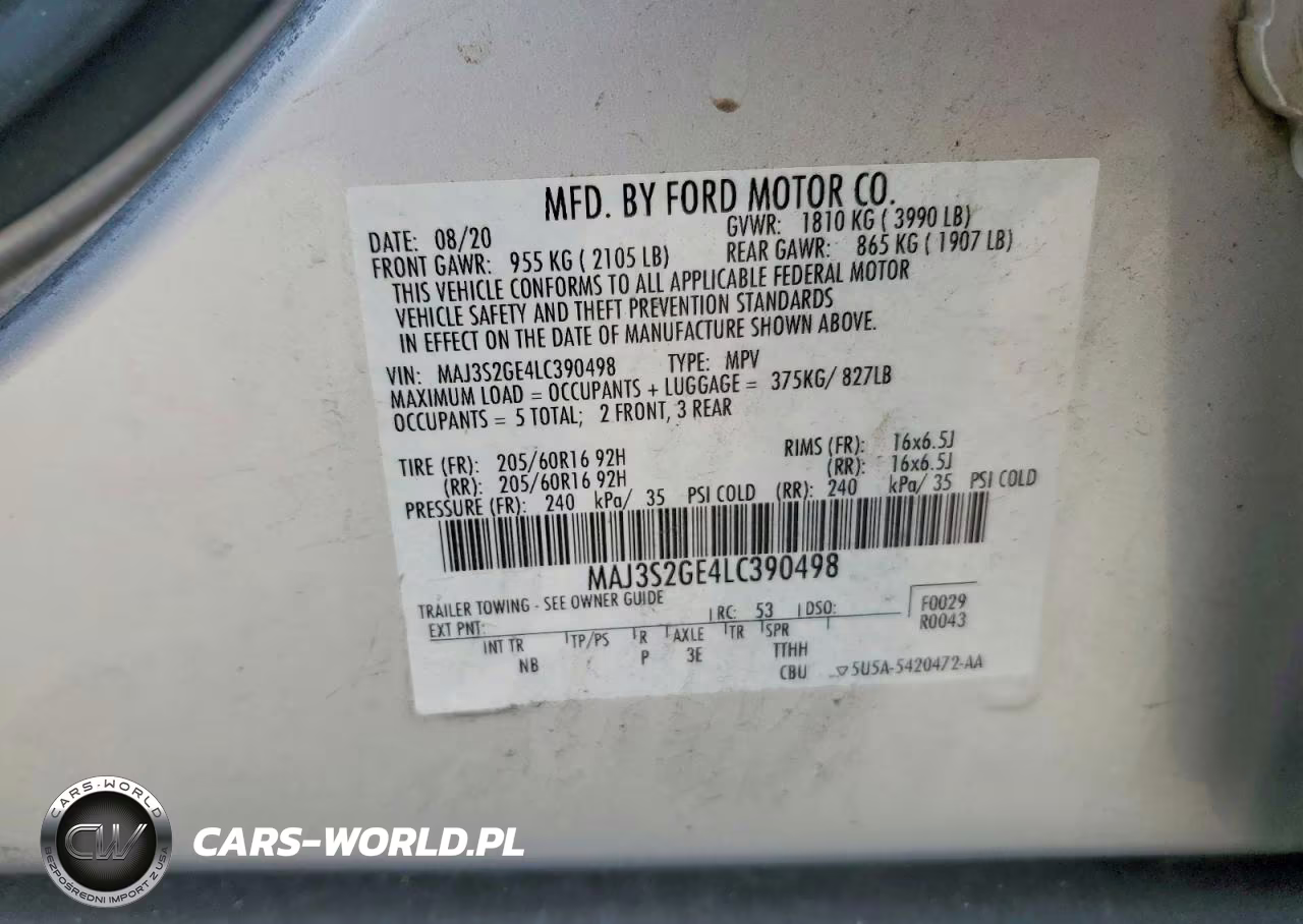 2020 Ford Ecosport Se VIN:MAJ3S2GE4LC390498 - 12