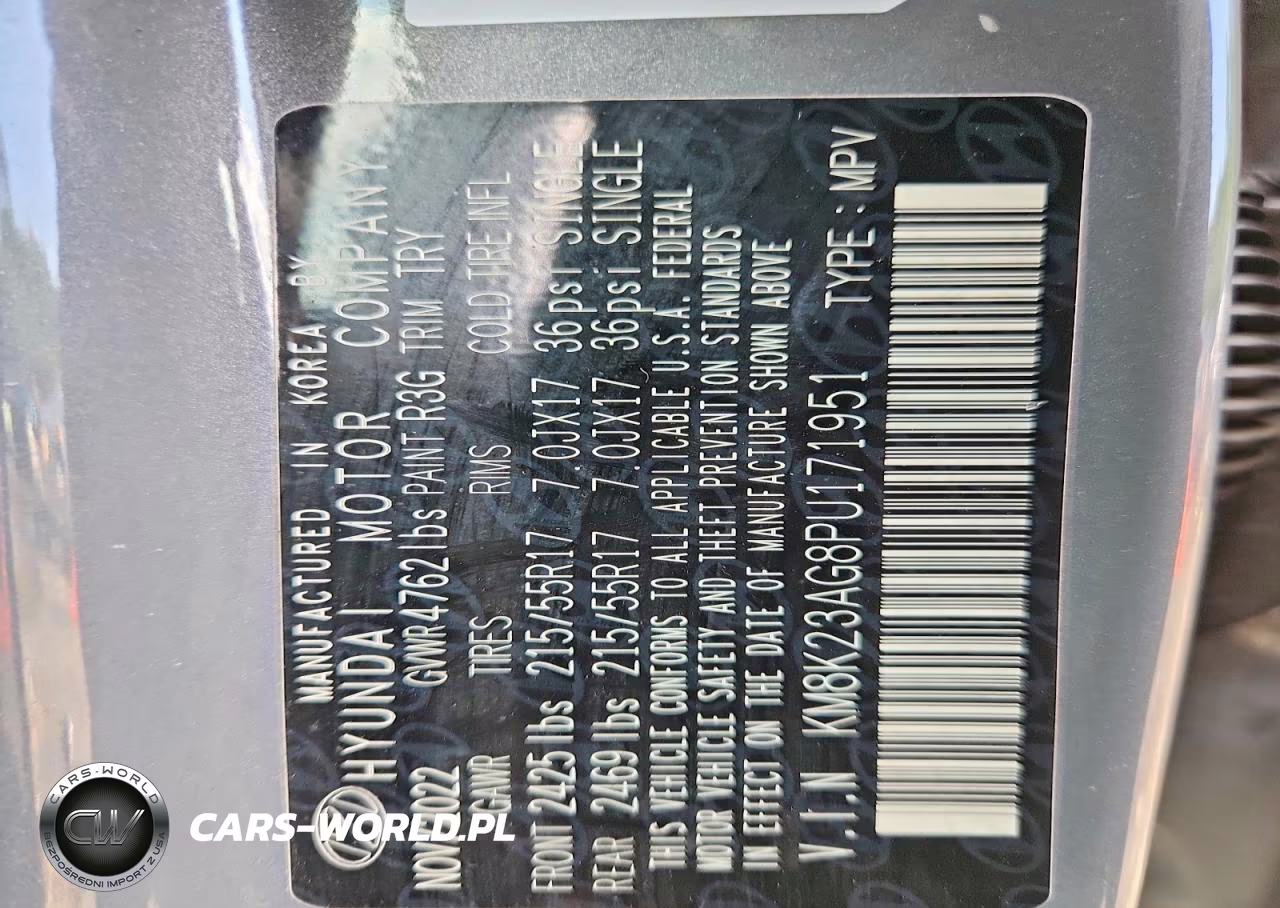 2023 Hyundai Kona Se VIN:KM8K23AG8PU171951 - 12
