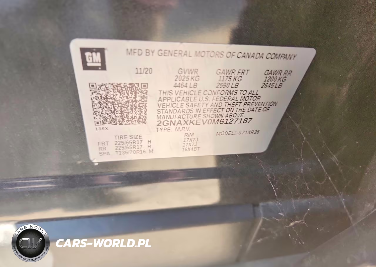 2021 Chevrolet Equinox Lt VIN:2GNAXKEV0M6127187 - 13