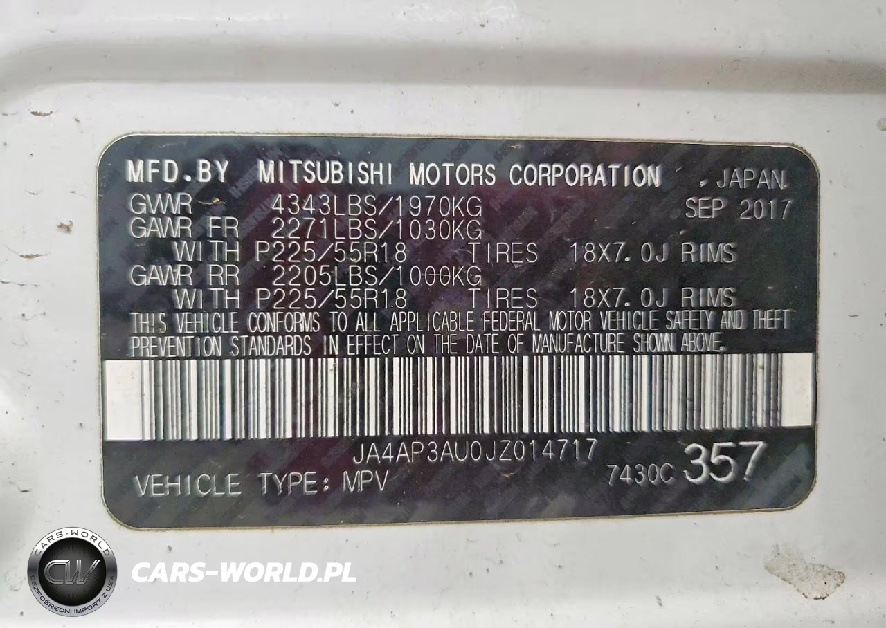 2018 Mitsubishi Outlander Sport Es VIN:JA4AP3AU0JZ014717 - 13