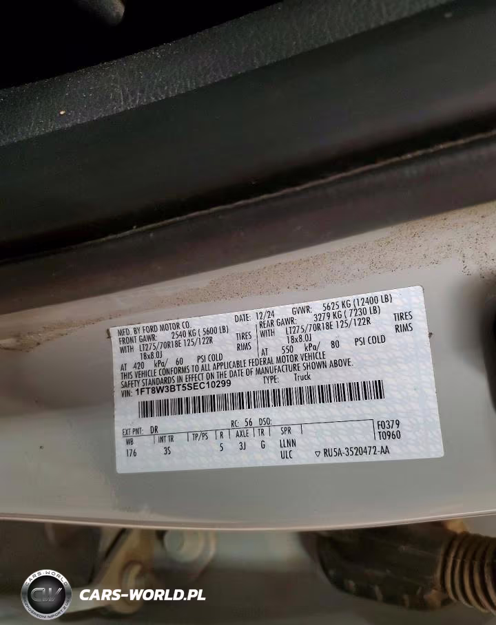 2025 Ford F350 Super Duty VIN:1FT8W3BT5SEC10299 - 13