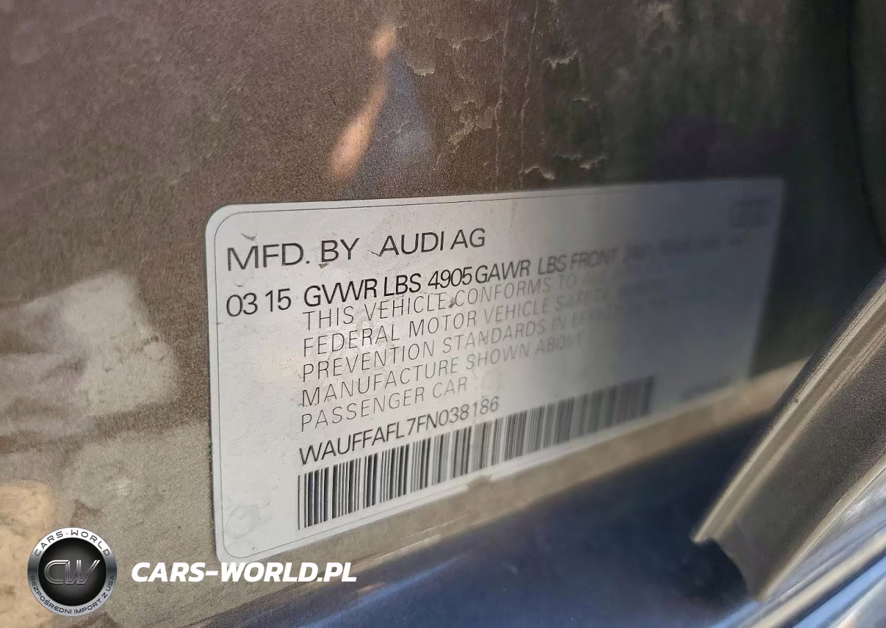 2015 Audi A4 Premium Plus VIN:WAUFFAFL7FN038186 - 12