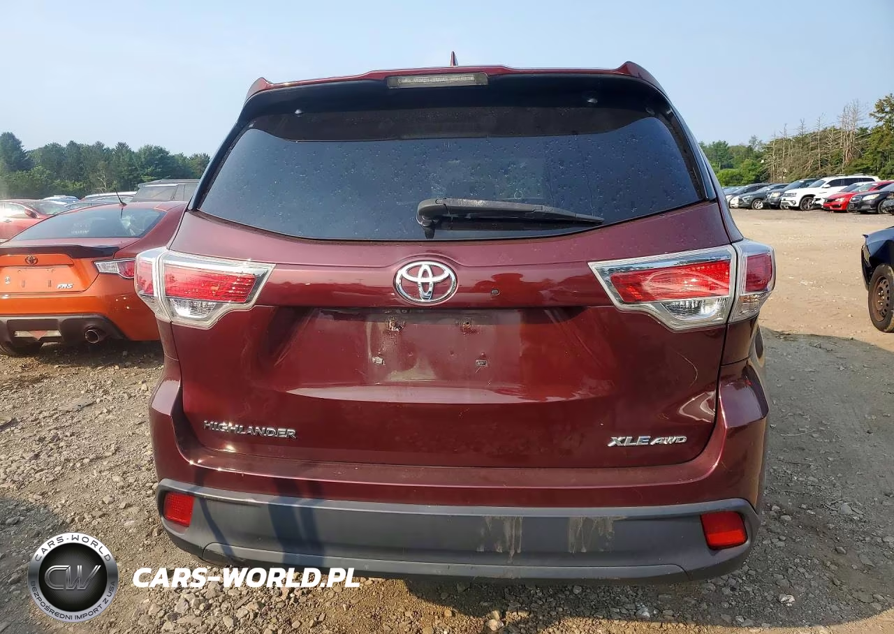 2015 Toyota Highlander Xle VIN:5TDJKRFH3FS157706 - 6