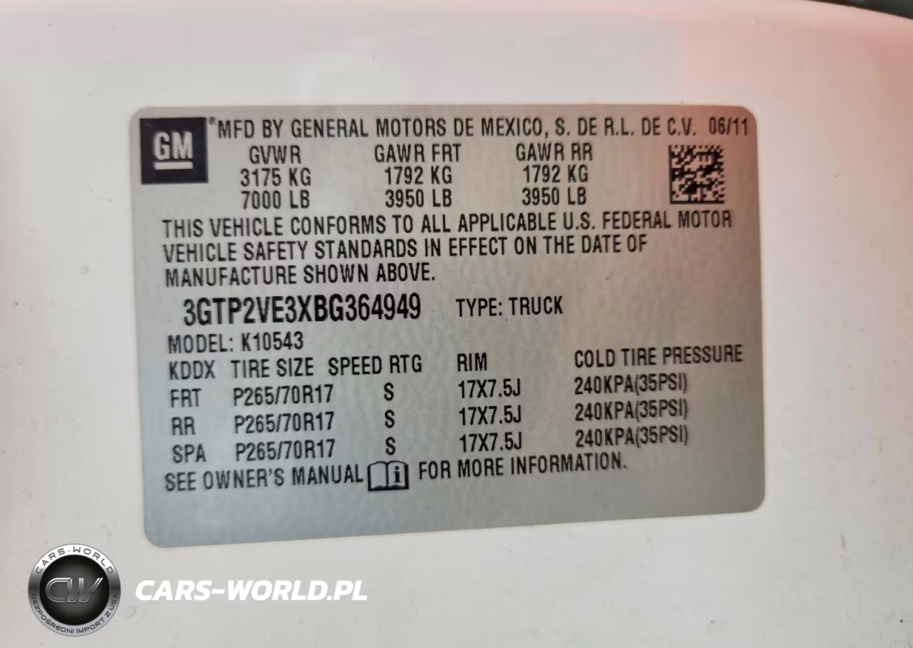 2011 GMC Sierra 1500 VIN:3GTP2VE3XBG364949 - 12