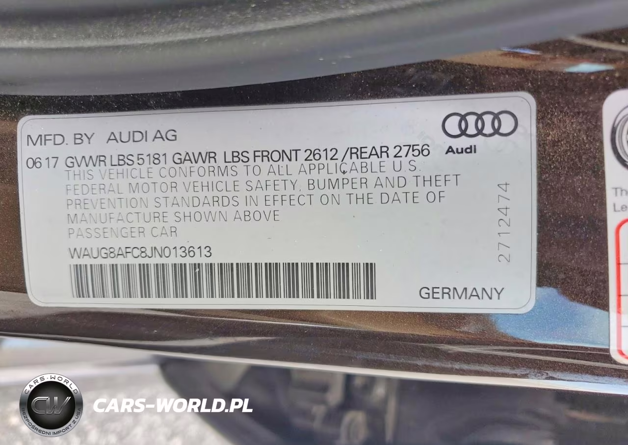 2018 Audi A6 Premium Plus VIN:WAUG8AFC8JN013613 - 12