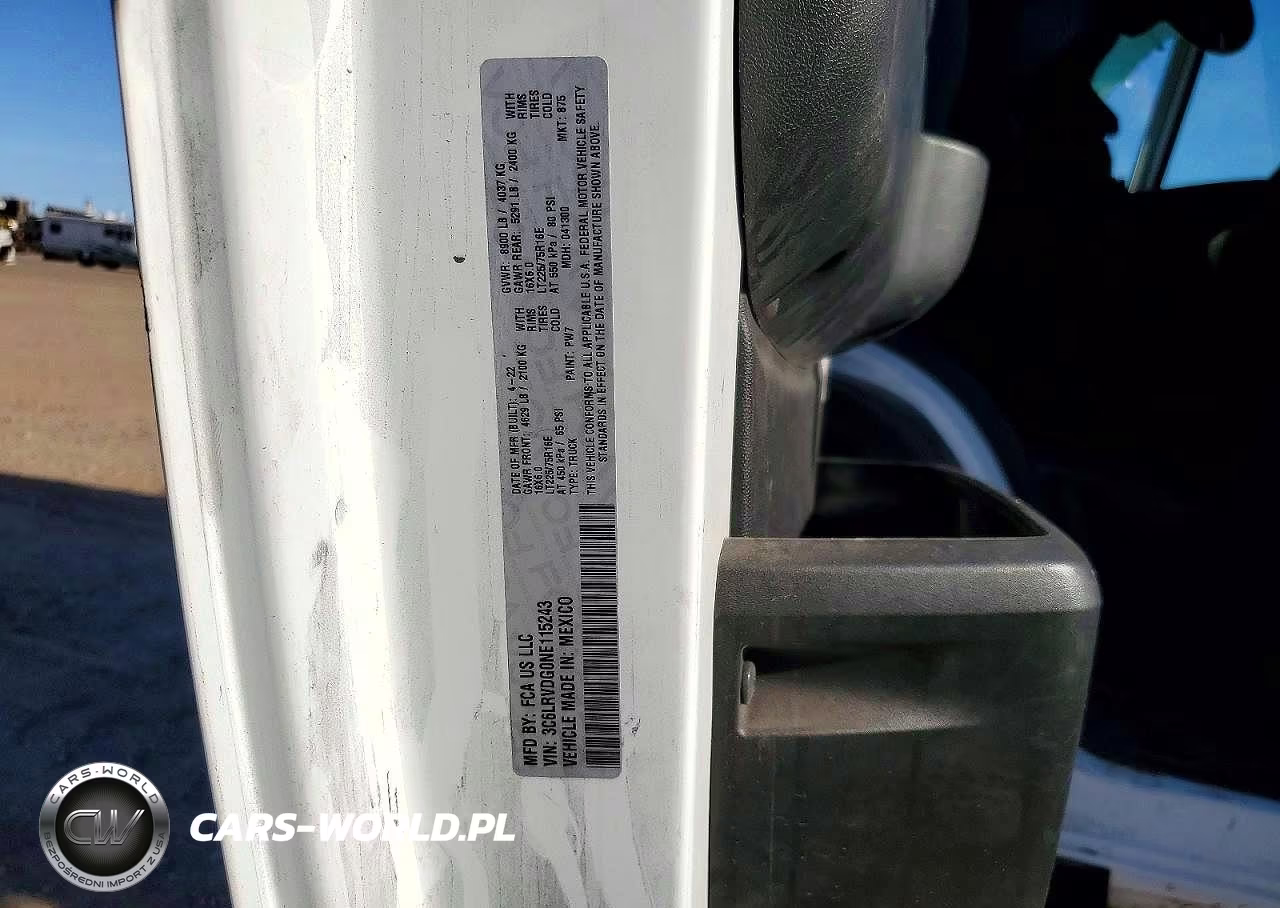 2022 Ram Promaster 1500 1500 High VIN:2C6LRVDG0NE115243 - 13