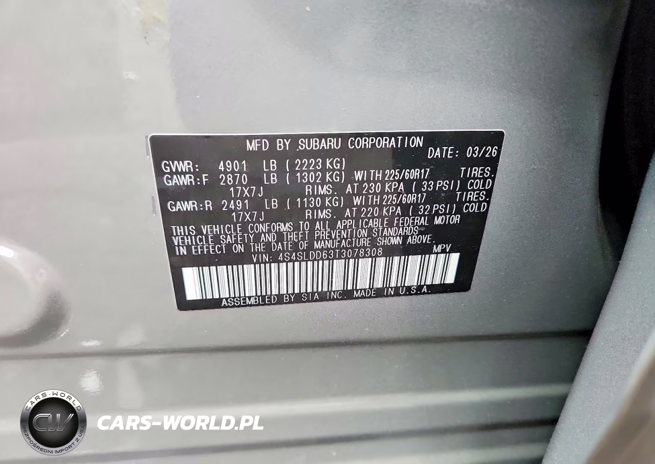 2026 Subaru Forester Premium VIN:4S4SLDD63T3078308 - 12