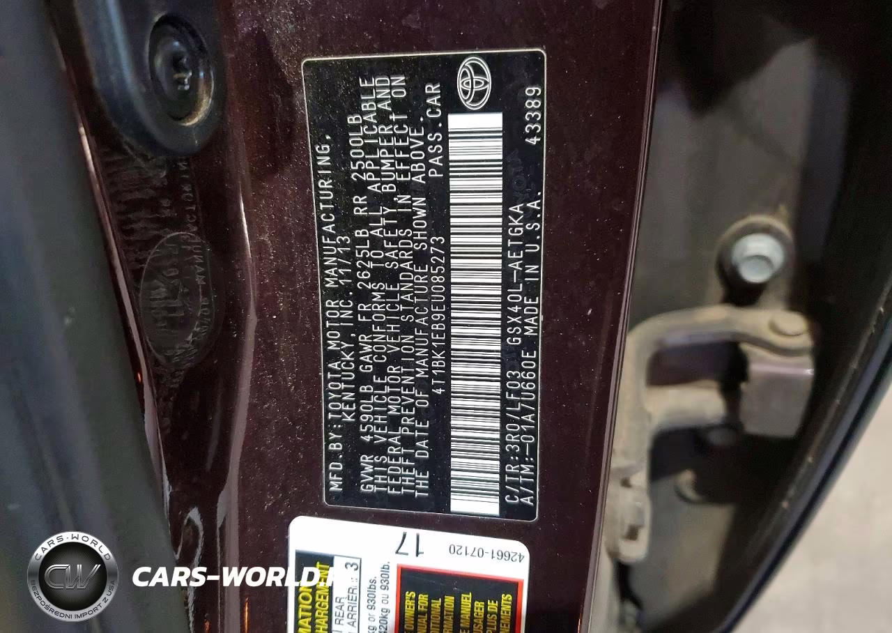 2014 Toyota Avalon Xle Premium VIN:4T1BK1EB9EU085273 - 13