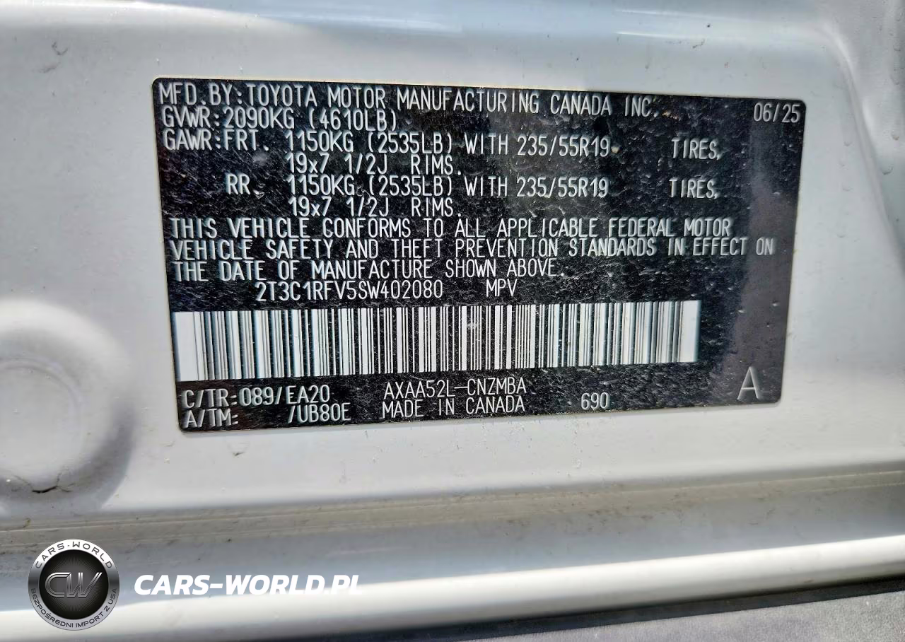 2025 Toyota Rav4 Xle Premium VIN:2T3C1RFV5SW402080 - 13
