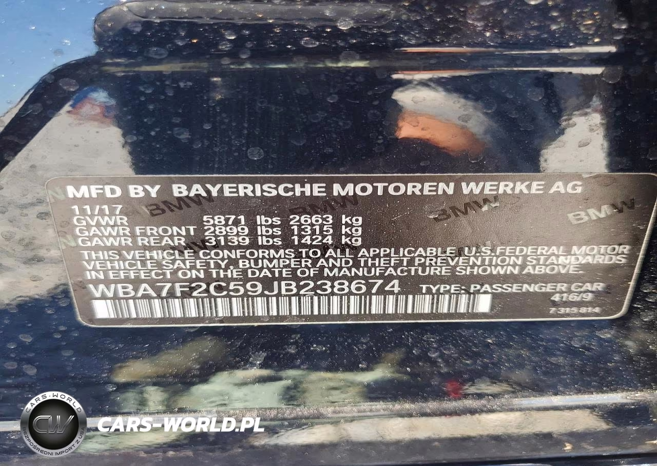 2018 BMW 750 Xi VIN:WBA7F2C59JB238674 - 12
