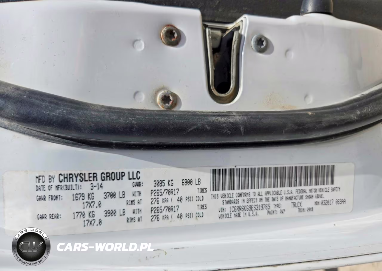 2014 Ram 1500 St VIN:1C6RR6KG9ES319765 - 12