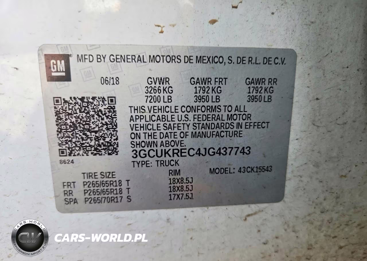 2018 Chevrolet Silverado K1500 Lt VIN:3GCUKREC4JG437743 - 12