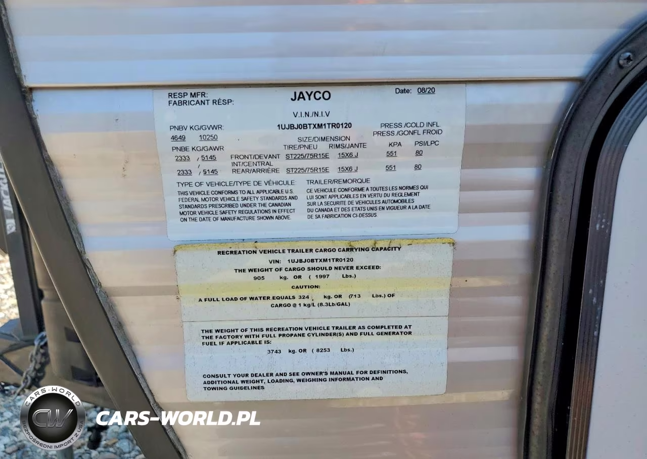 2021 Jayco Jay Flight Camper VIN:1UJBJ0BTXM1TR0120 - 10