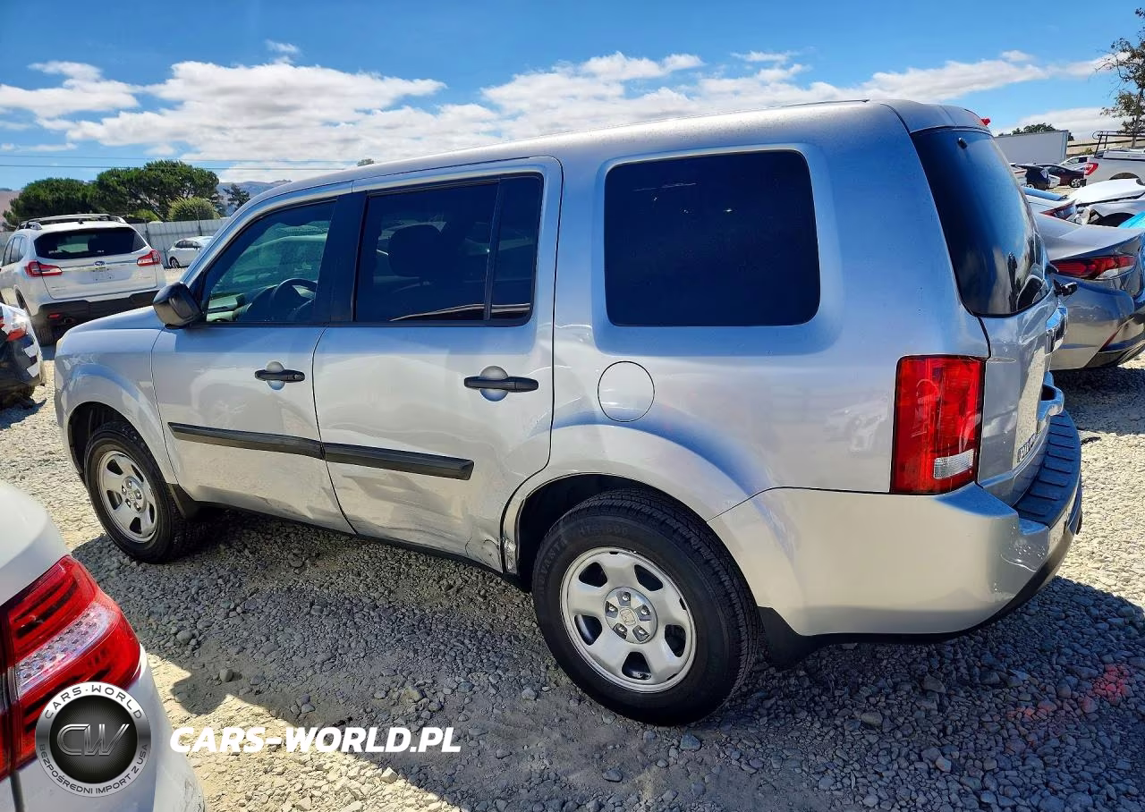 2012 Honda Pilot Lx VIN:5FNYF3H26CB032529 - 2