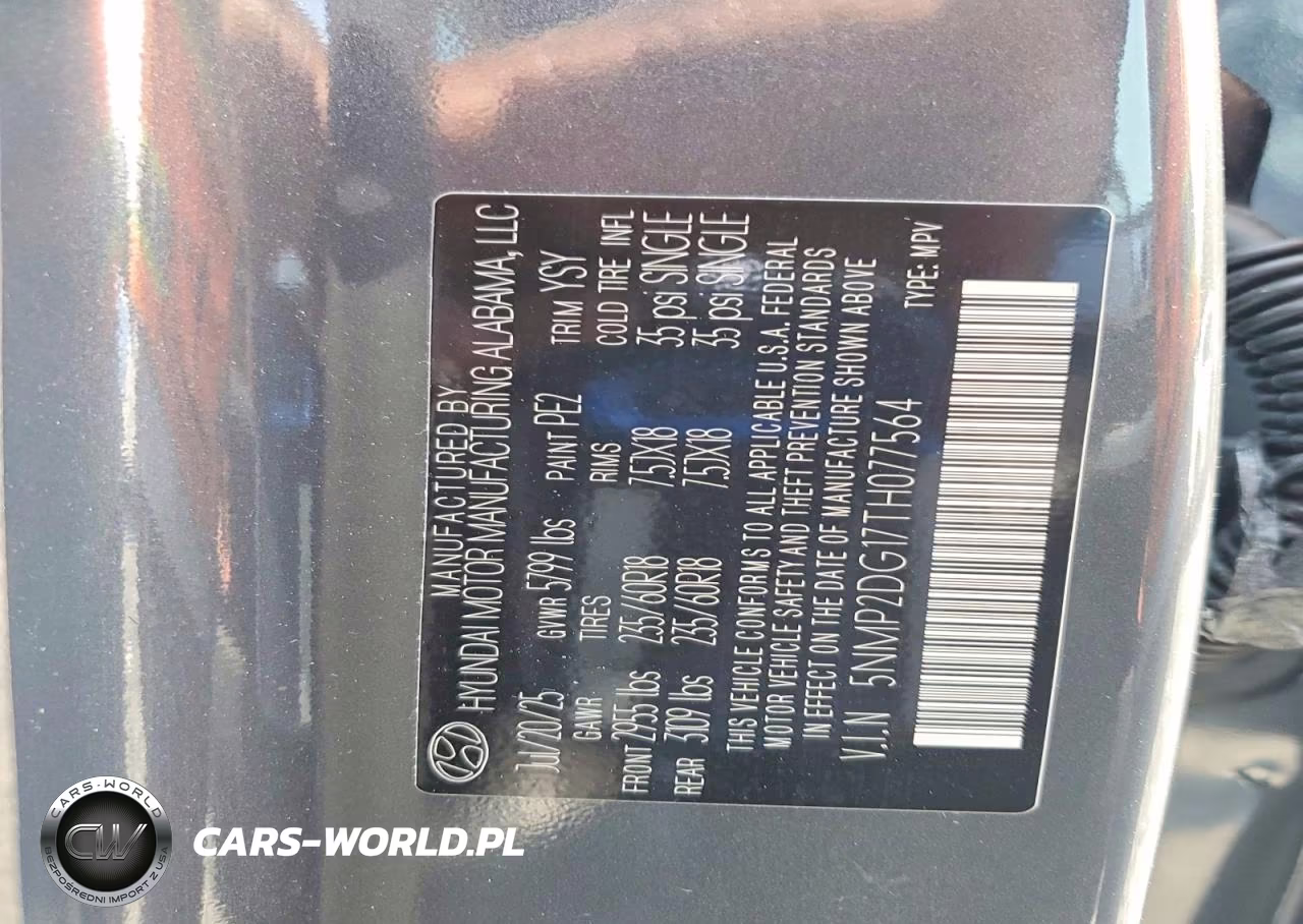 2026 Hyundai Santa Fe Sel VIN:5NMP2DG17TH077564 - 14