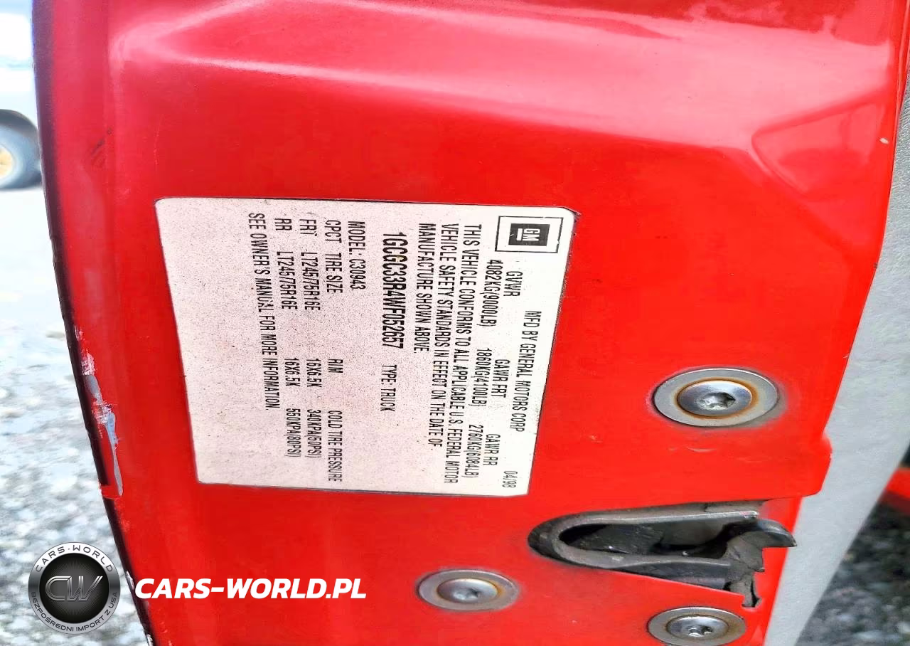 1998 Chevrolet Gmt-400 C3500 VIN:1GCGC33R4WF052657 - 12