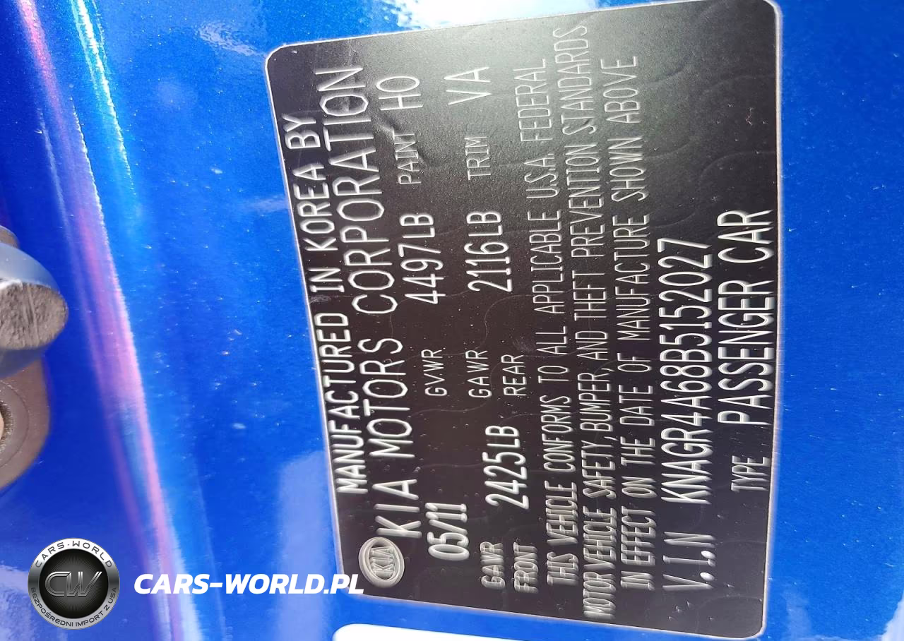 2011 Kia Optima Sx VIN:KNAGR4A68B5152027 - 12
