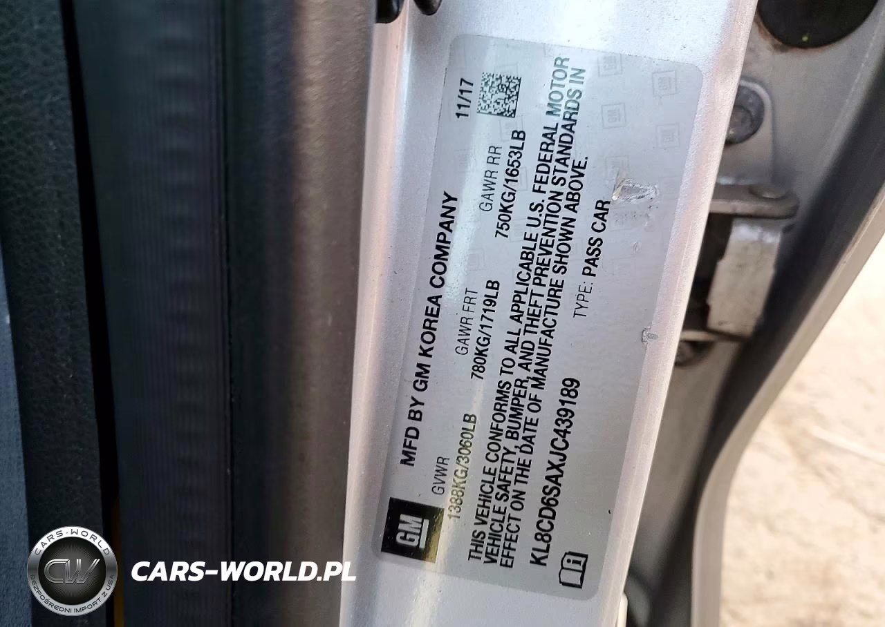 2018 Chevrolet Spark 1Lt Cvt VIN:KL8CD6SAXJC439189 - 12