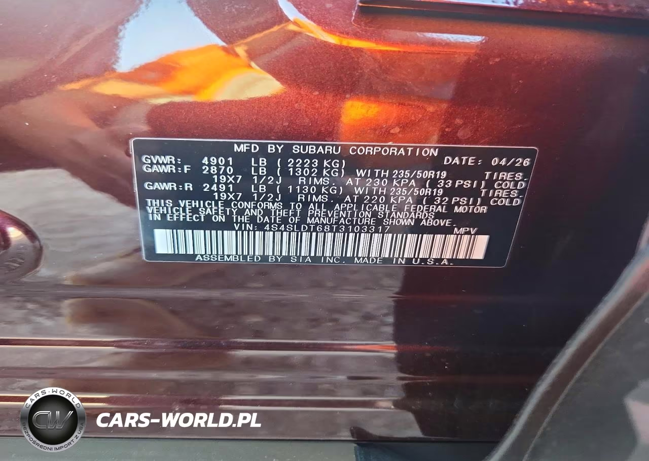 2026 Subaru Forester Touring VIN:4S4SLDT68T3103317 - 13