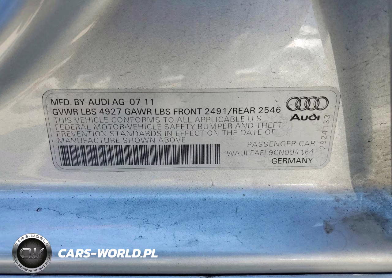 2012 Audi A4 Premium Plus VIN:WAUFFAFL9CN004164 - 13