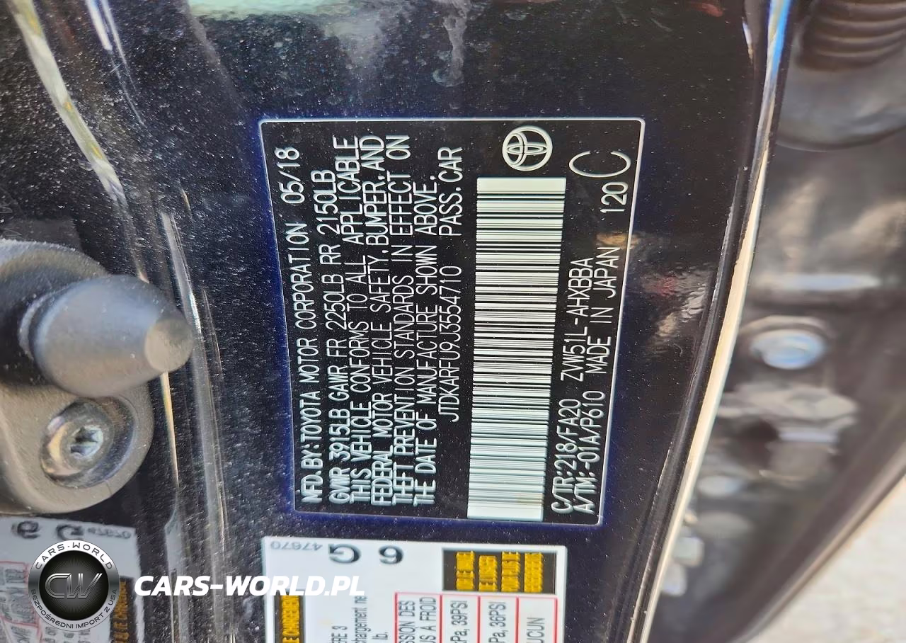 2018 Toyota Prius Two Eco VIN:JTDKARFU9J3554710 - 13