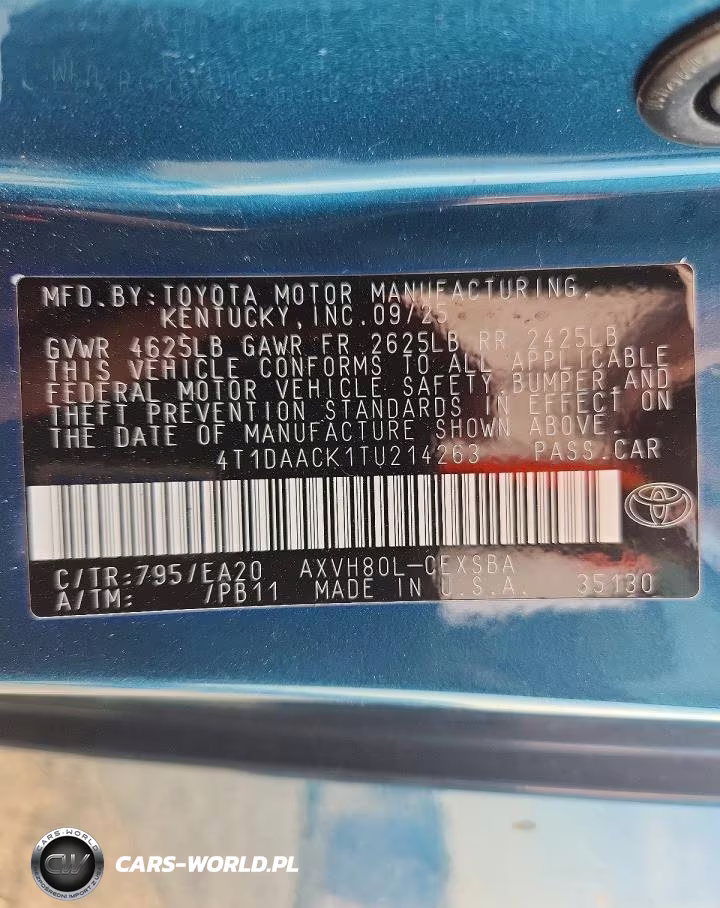 2026 Toyota Camry Se VIN:4T1DAACK1TU214263 - 12