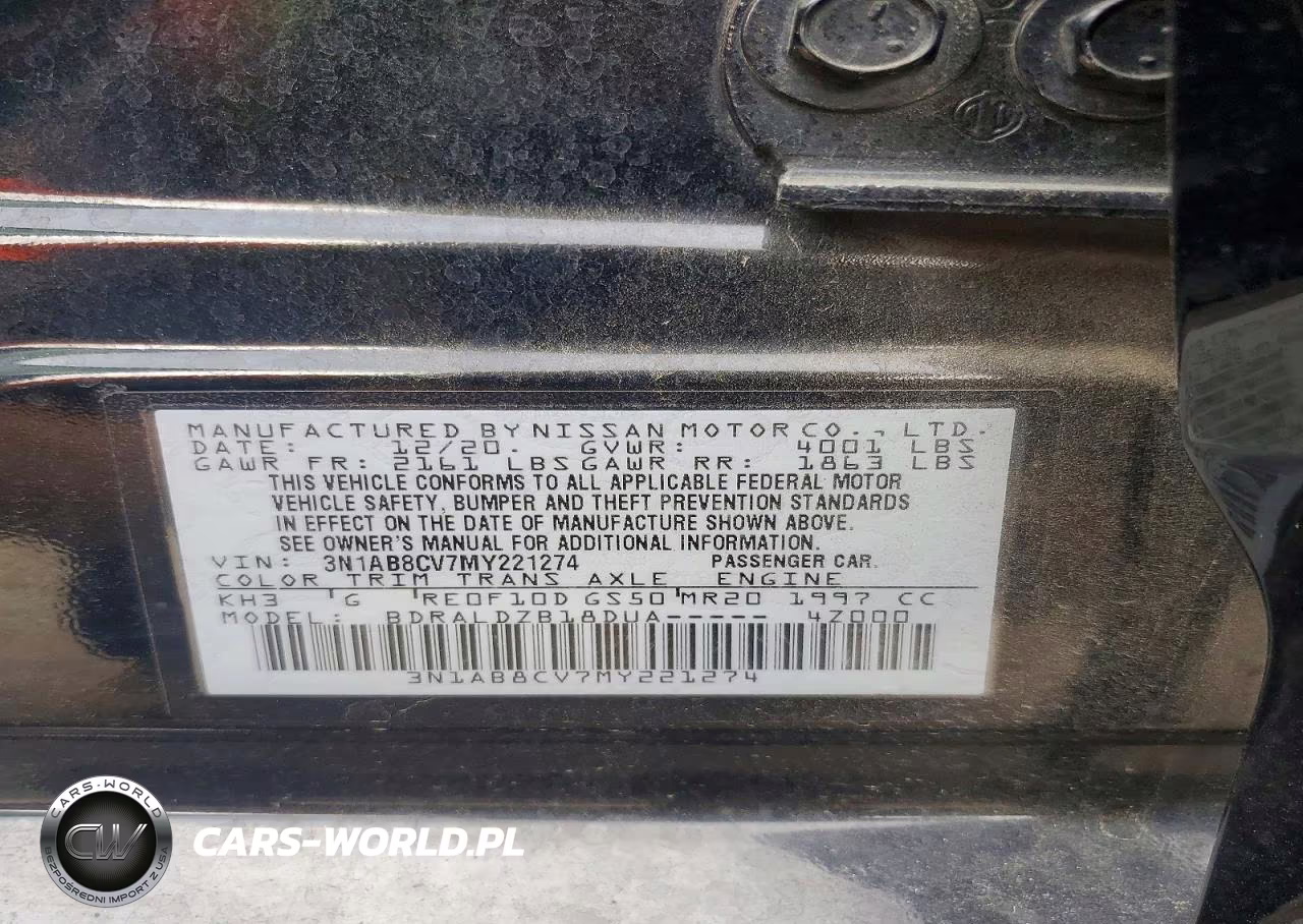 2021 Nissan Sentra Sv VIN:3N1AB8CV7MY221274 - 13
