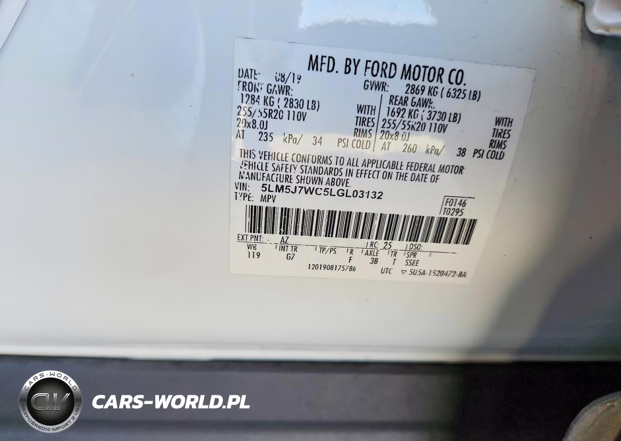2020 Lincoln Aviator Reserve VIN:5LM5J7WC5LGL03132 - 13