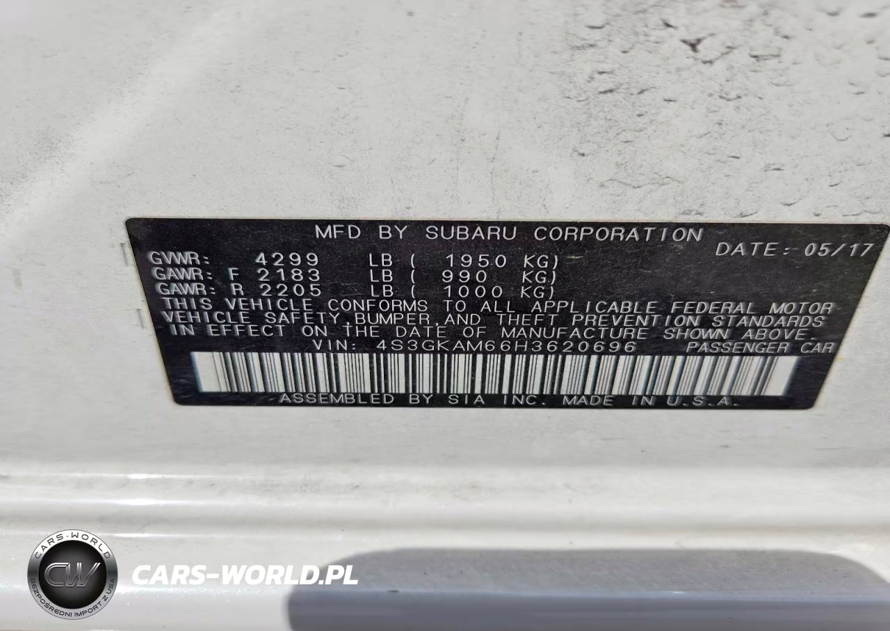 2017 Subaru Impreza Sport VIN:4S3GKAM66H3620696 - 12
