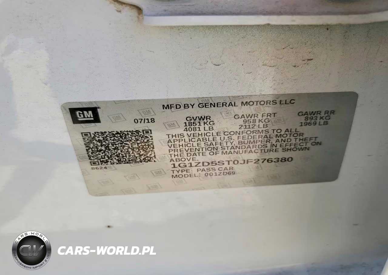 2018 Chevrolet Malibu Lt VIN:1G1ZD5ST0JF276380 - 12
