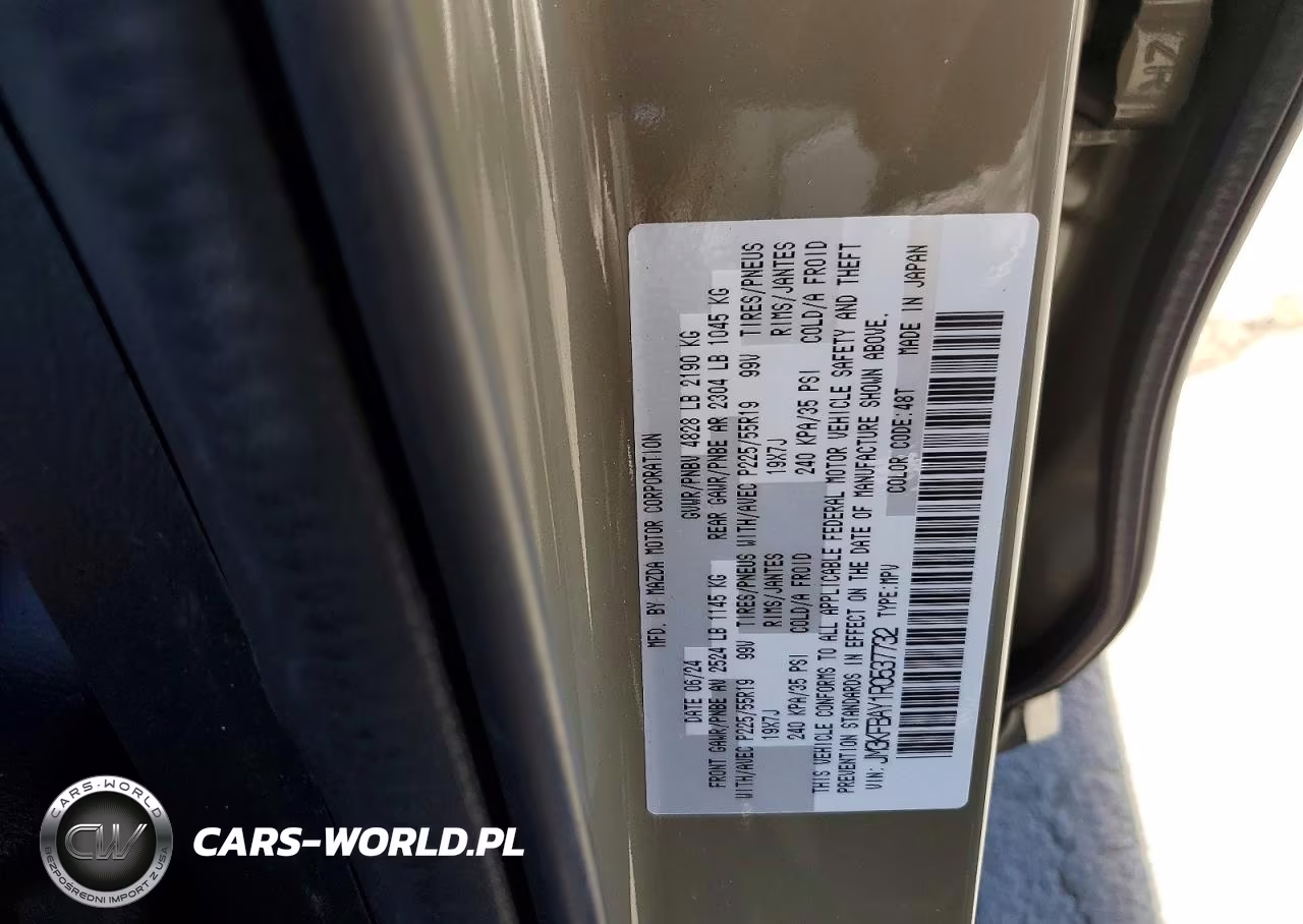 2024 Mazda Cx-5 Carbon Turbo VIN:JM3KFBAY1R0537732 - 13