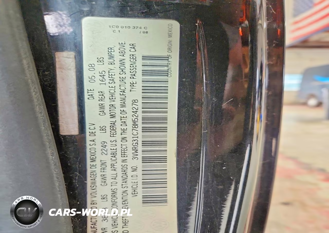 2008 Volkswagen New Beetle S VIN:3VWRG31C78M524278 - 12