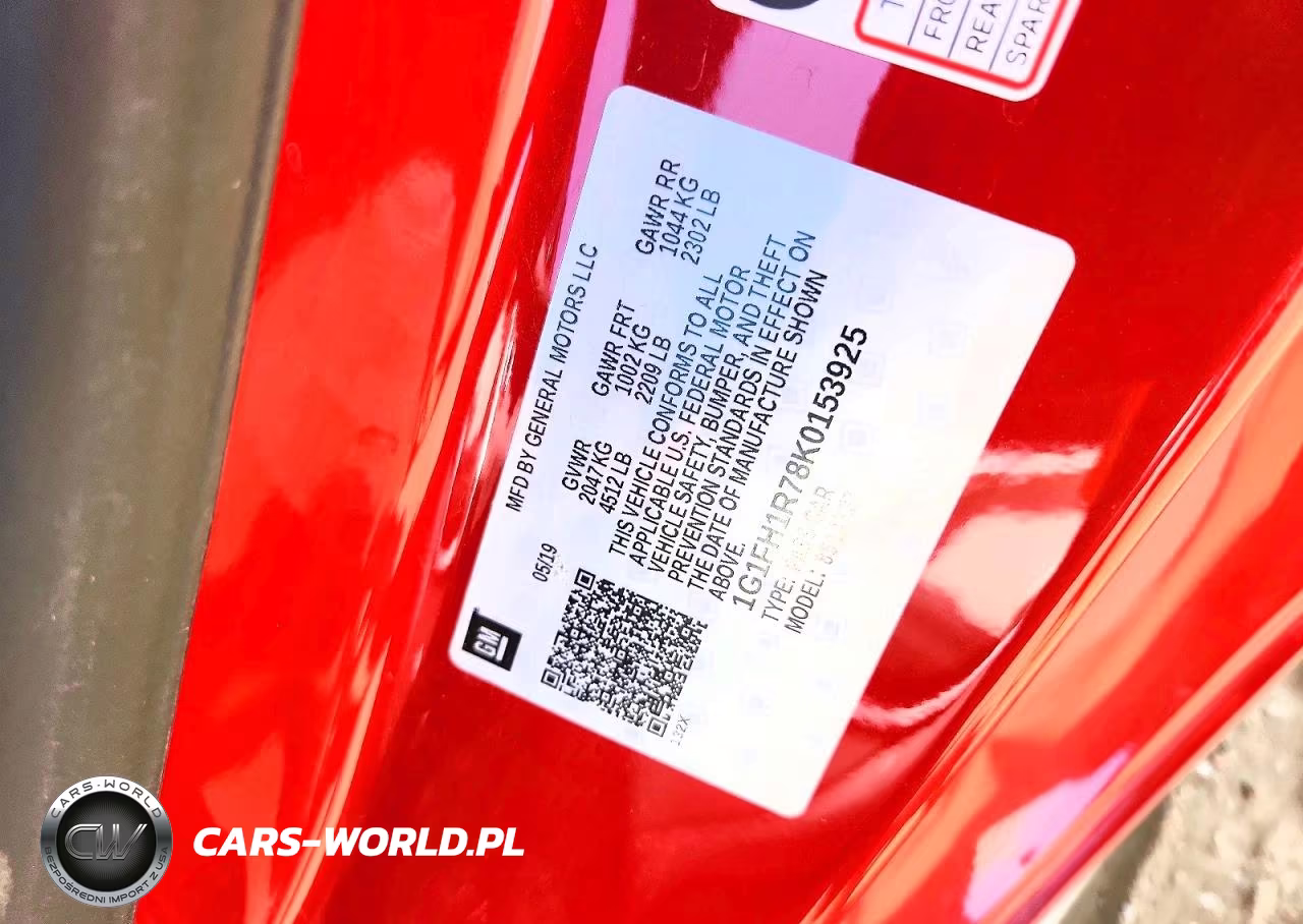 2019 Chevrolet Camaro Ss VIN:1G1FH1R78K0153925 - 12
