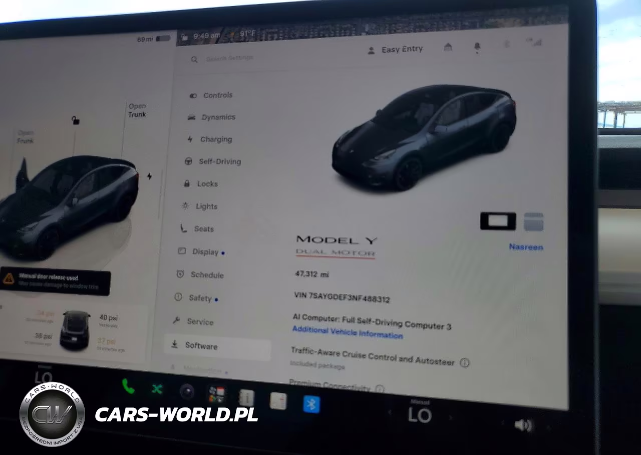 2022 Tesla Model Y VIN:7SAYGDEF3NF488312 - 9