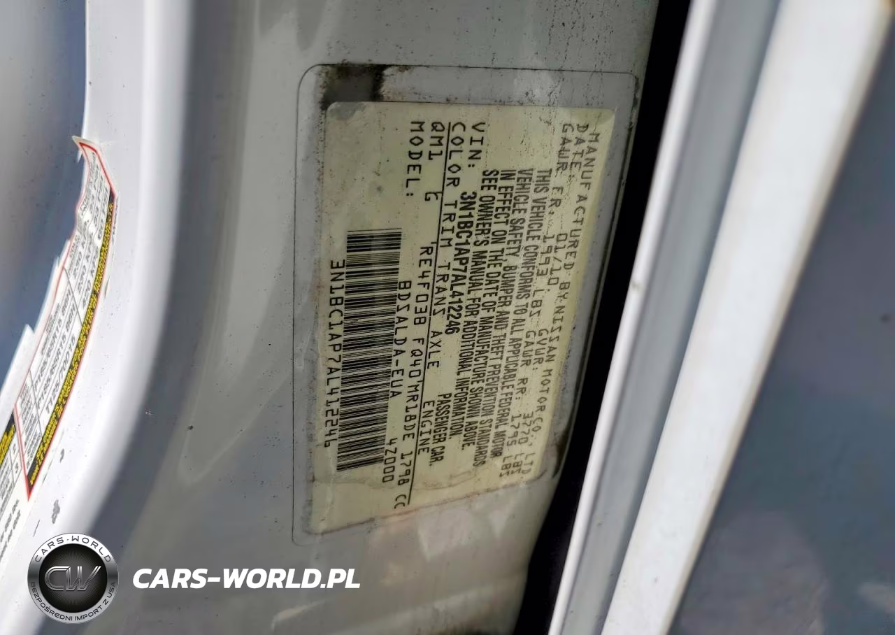 2010 Nissan Versa 1.8 S VIN:3N1BC1AP7AL412246 - 12