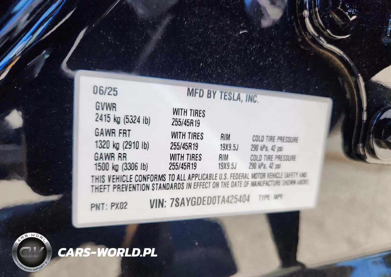 2026 Tesla Model Y VIN:7SAYGDED0TA425404 - 13