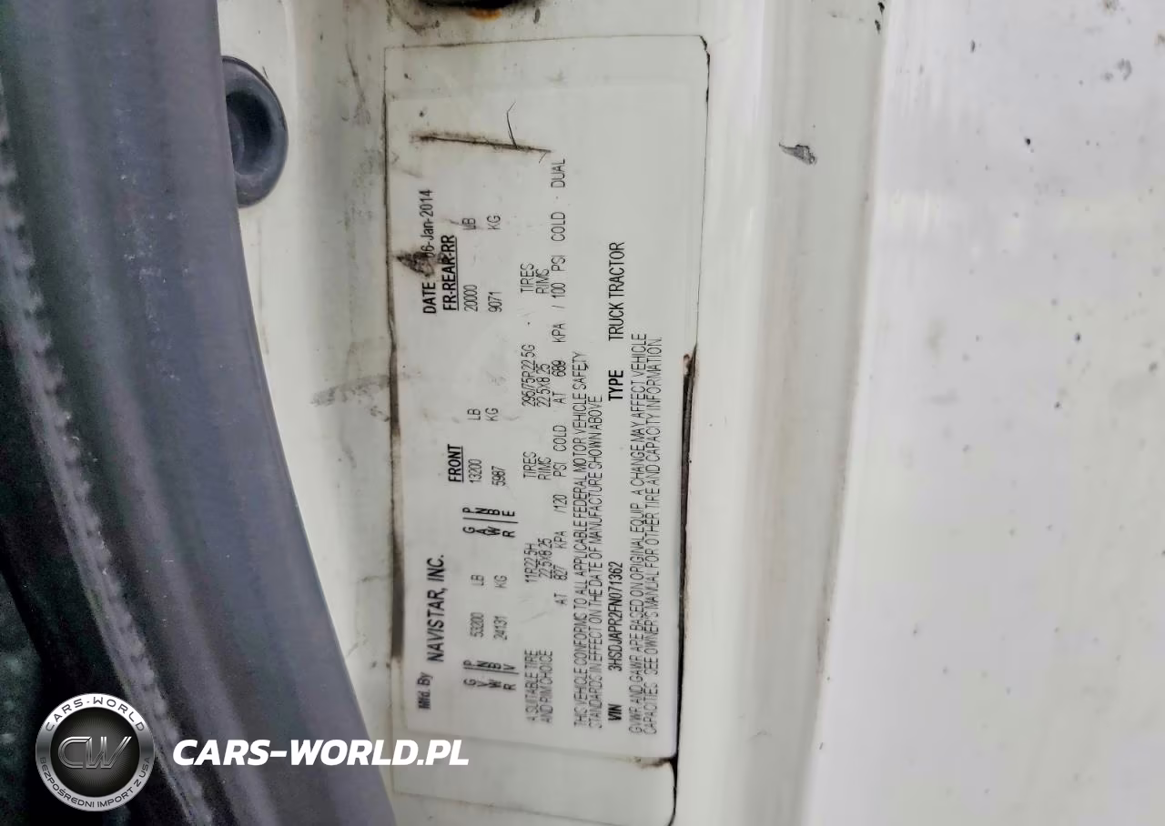 2015 International Prostar Semi Truck VIN:3HSDJAPR2FN071362 - 11