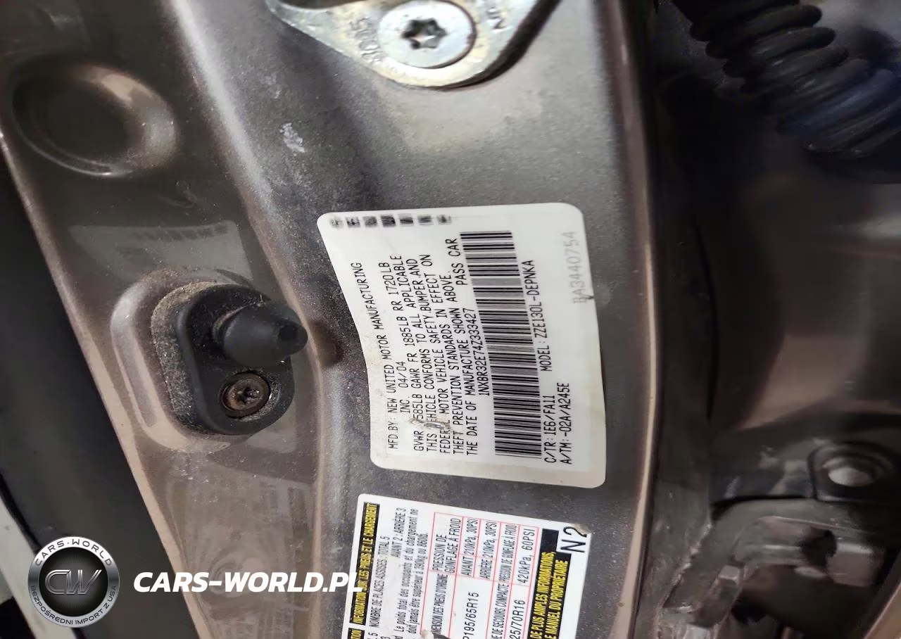 2004 Toyota Corolla Le VIN:1NXBR32E74Z333427 - 12