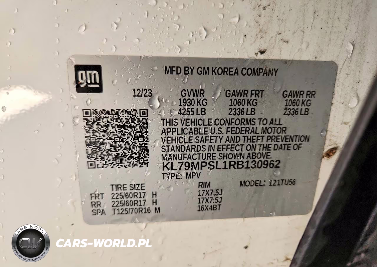 2024 Chevrolet Trailblazer Lt VIN:KL79MPSL1RB130962 - 14