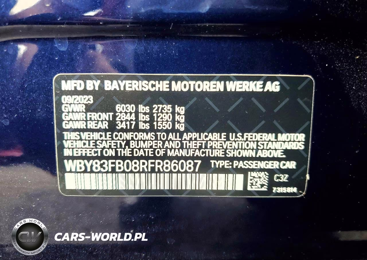 2024 BMW I4 xDrive 40 VIN:WBY83FB08RFR86087 - 12