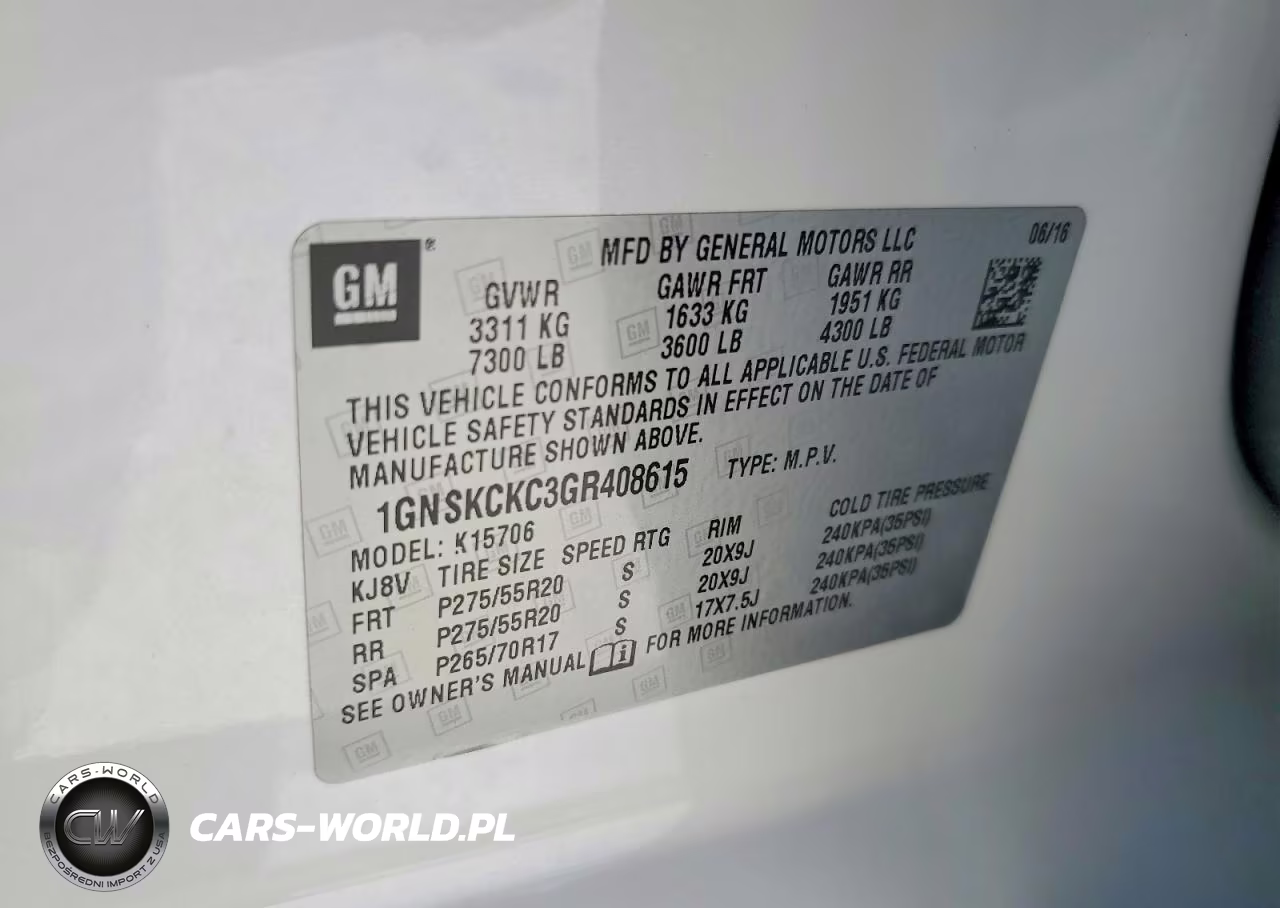 2016 Chevrolet Tahoe K1500 Ltz VIN:1GNSKCKC3GR408615 - 12