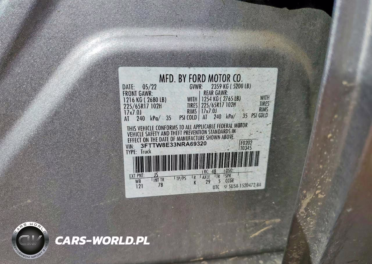 2022 Ford Maverick Xl VIN:3FTTW8E33NRA69320 - 13
