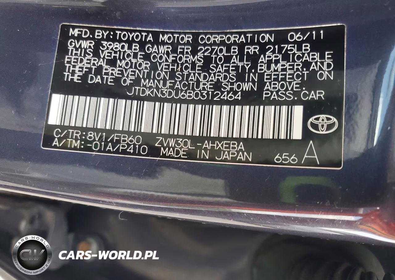 2011 Toyota Prius Three VIN:JTDKN3DU6B0312464 - 12