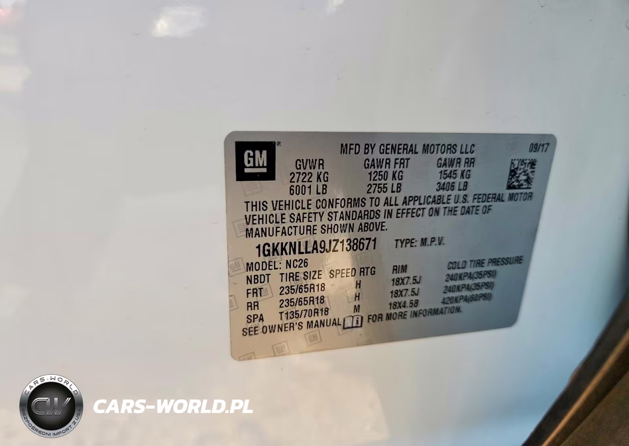 2018 GMC Acadia Sle VIN:1GKKNLLA9JZ138671 - 14