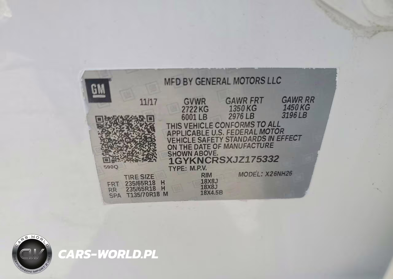 2018 Cadillac Xt5 Luxury VIN:1GYKNCRSXJZ175332 - 12