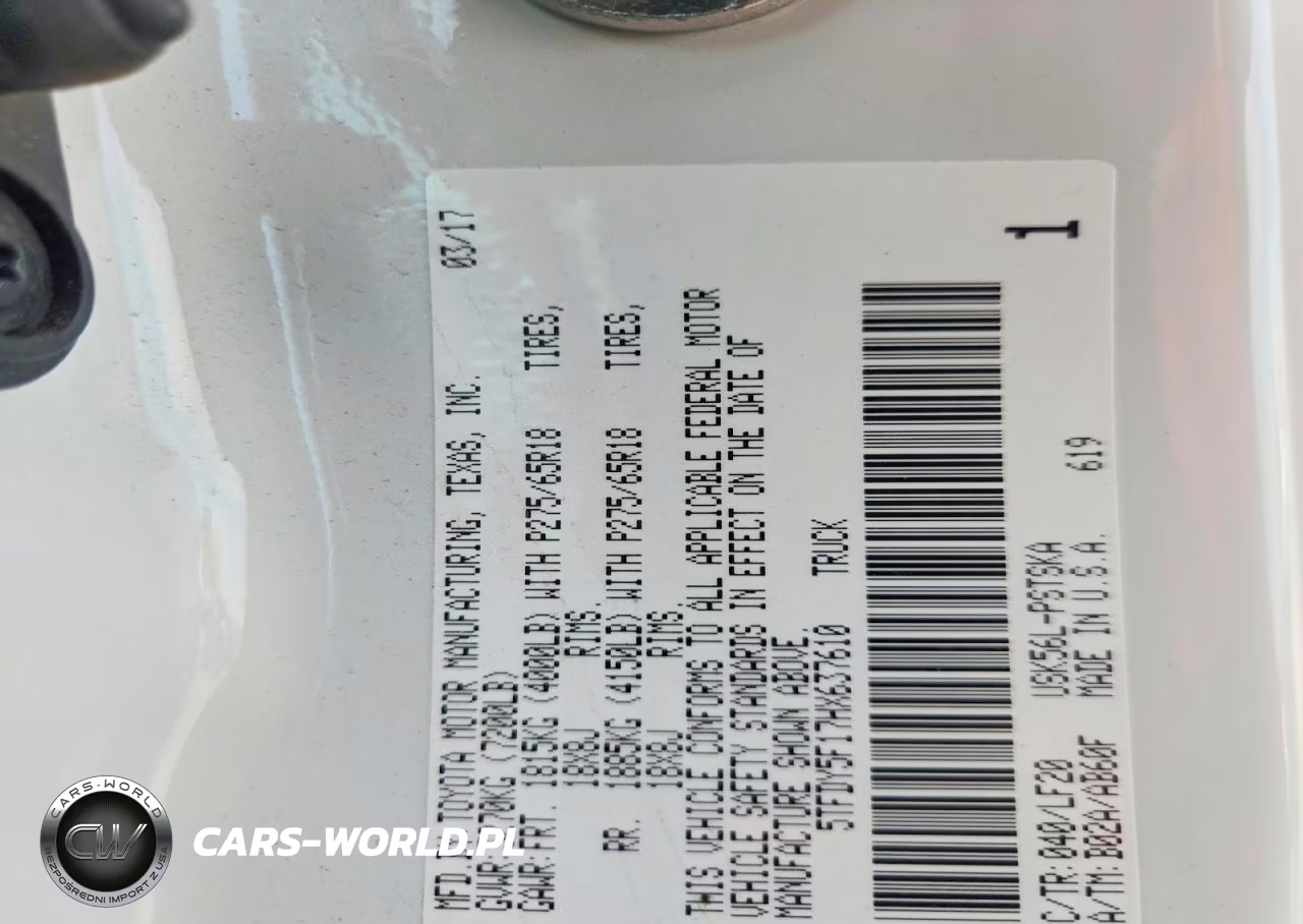 2017 Toyota Tundra Trd Pro VIN:5TFDY5F17HX637610 - 12