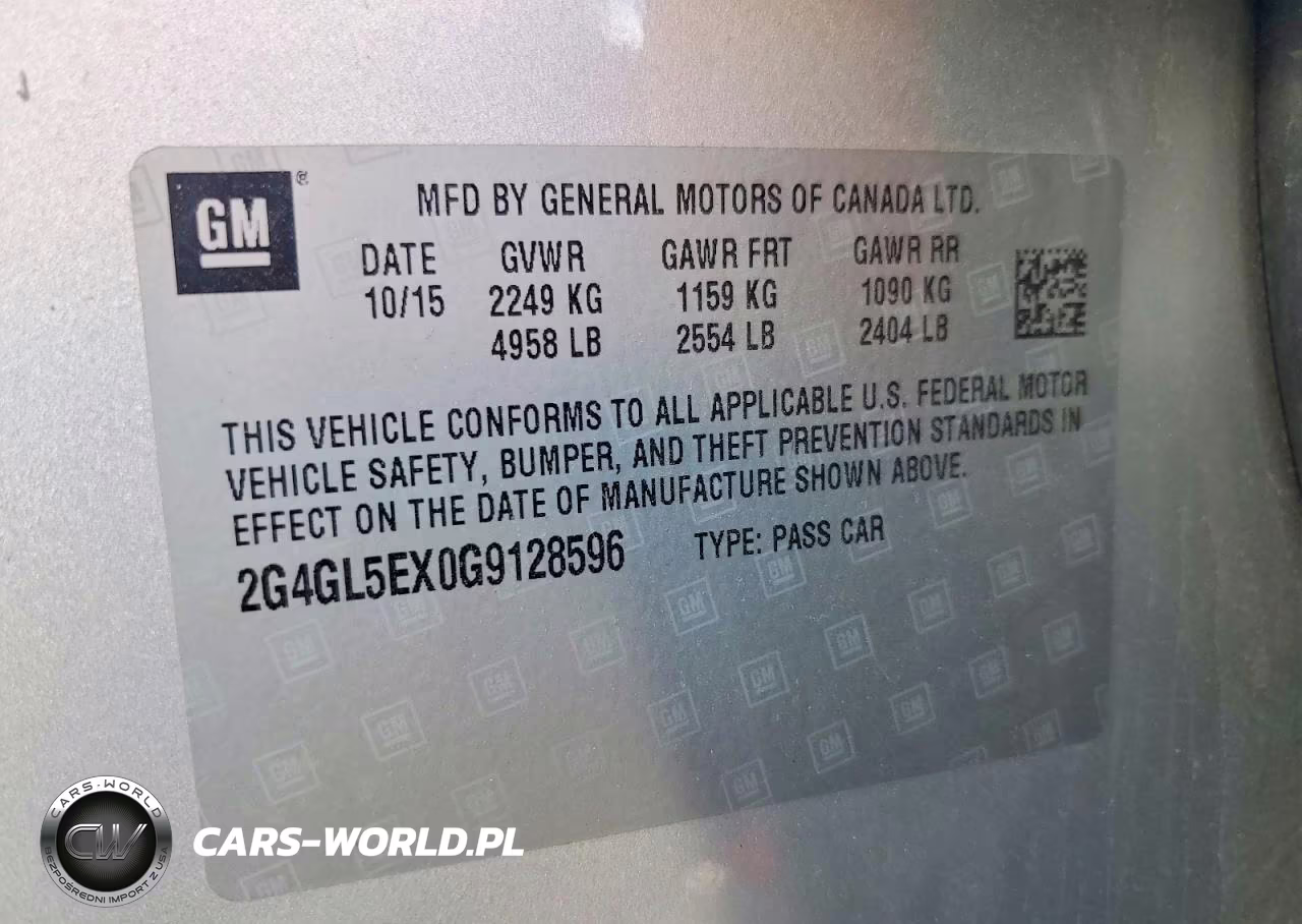 2016 Buick Regal VIN:2G4GL5EX0G9128596 - 12